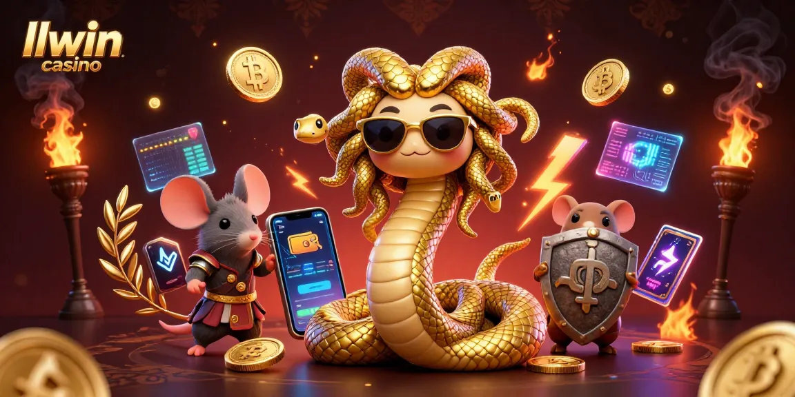 Experience thrilling wins at llwin casino with fun characters in a vibrant gaming scene.