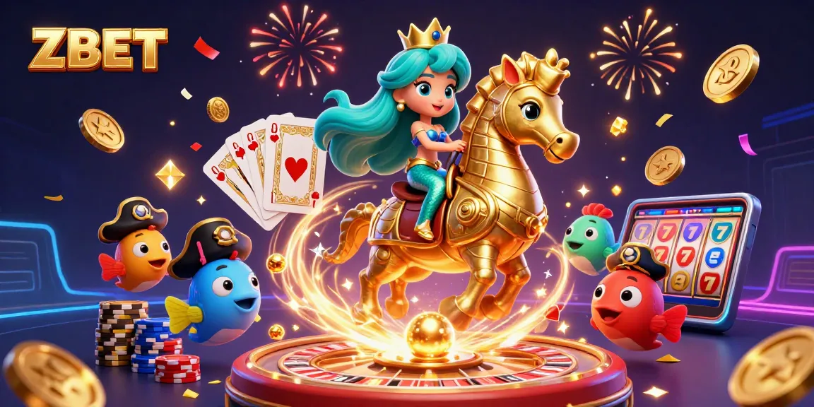 ZBET delivers thrilling casino experiences featuring a majestic mermaid, giant seahorse, and vibrant underwater scenes