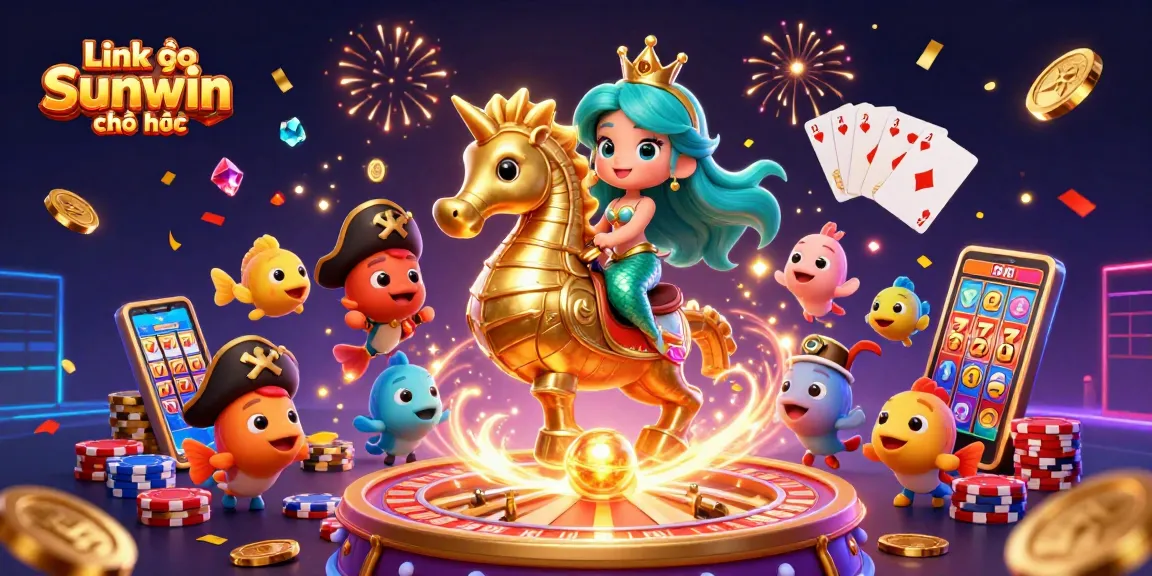 Engage with thrilling slots and jackpots via Link vào Sunwin chính thức, showcasing vibrant casino elements.