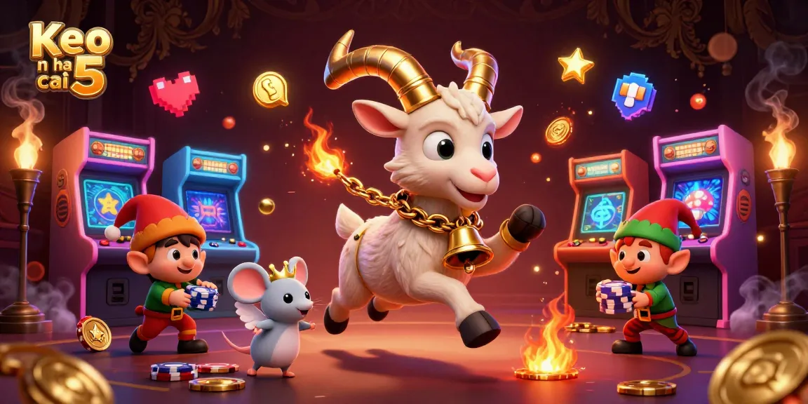 Engage in thrilling action with Keo nha cai 5 as Krampus, an angel mouse, and elf gremlins enhance your casino experience.