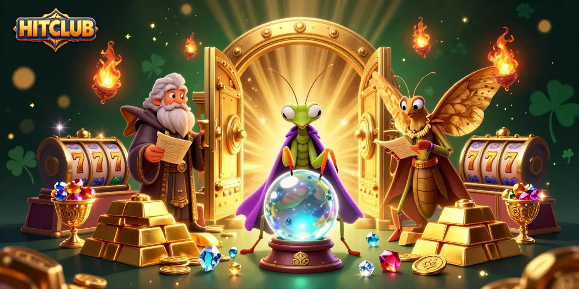 Experience the thrill of HITCLUB gaming with dynamic casino elements and mystical characters.