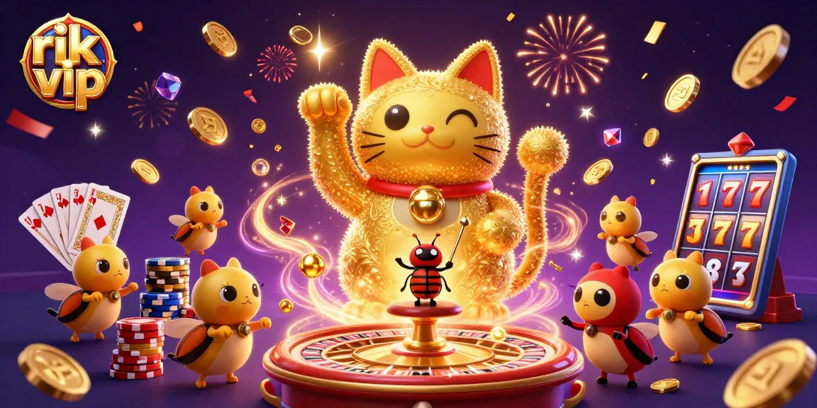Experience the thrill of rik vip with vibrant casino elements and dynamic game symbols.